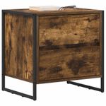 Casa si Gradina - Mobilier - Comode si corpuri - Noptiere - Noptiera 2 pcs Stejar fumuriu 50 x 39.5 x 50 cm Lemn compozit - Infinity.ro