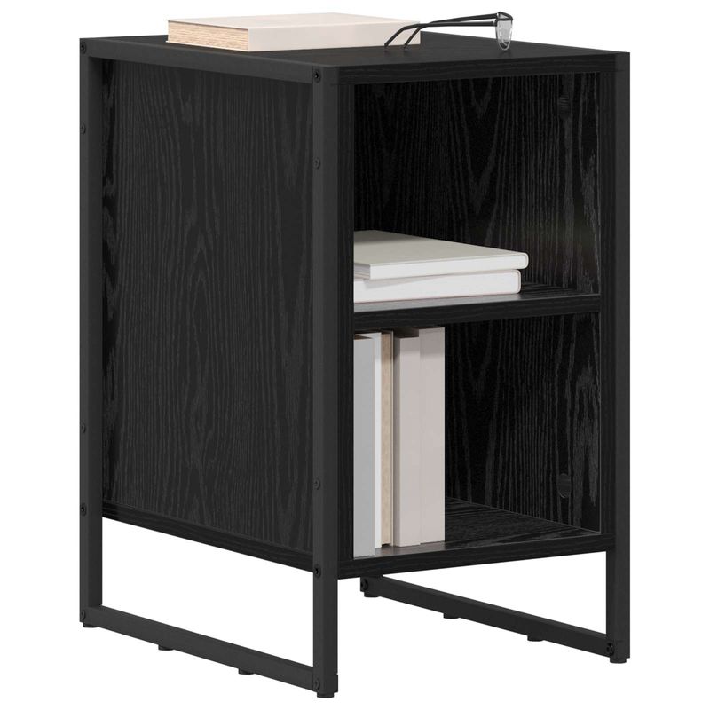 Casa si Gradina - Mobilier - Comode si corpuri - Noptiere - Noptiera Stejar Negru 39.5 x 30 x 50 cm Lemn compozit - Infinity.ro