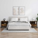 Casa si Gradina - Mobilier - Comode si corpuri - Noptiere - Noptiera Stejar fumuriu 50 x 39,5 x 50 cm Lemn compozit - Infinity.ro