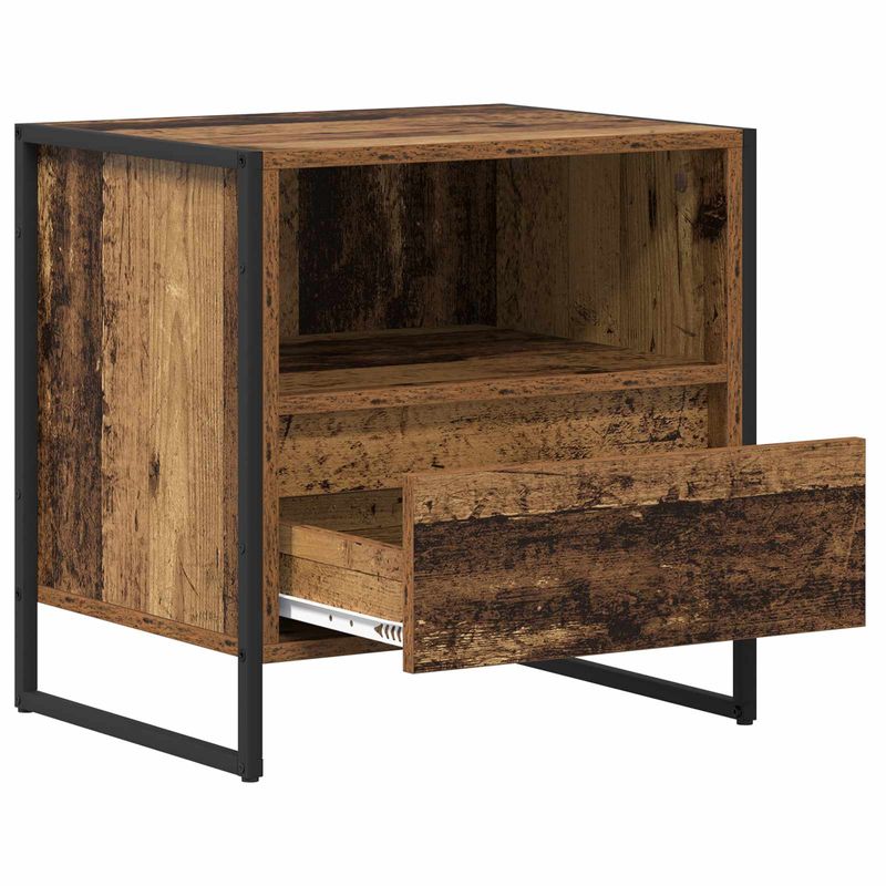 Casa si Gradina - Mobilier - Comode si corpuri - Noptiere - Noptiera 2 pcs Lemn Vechi 50 x 39,5 x 50 cm Lemn compozit - Infinity.ro