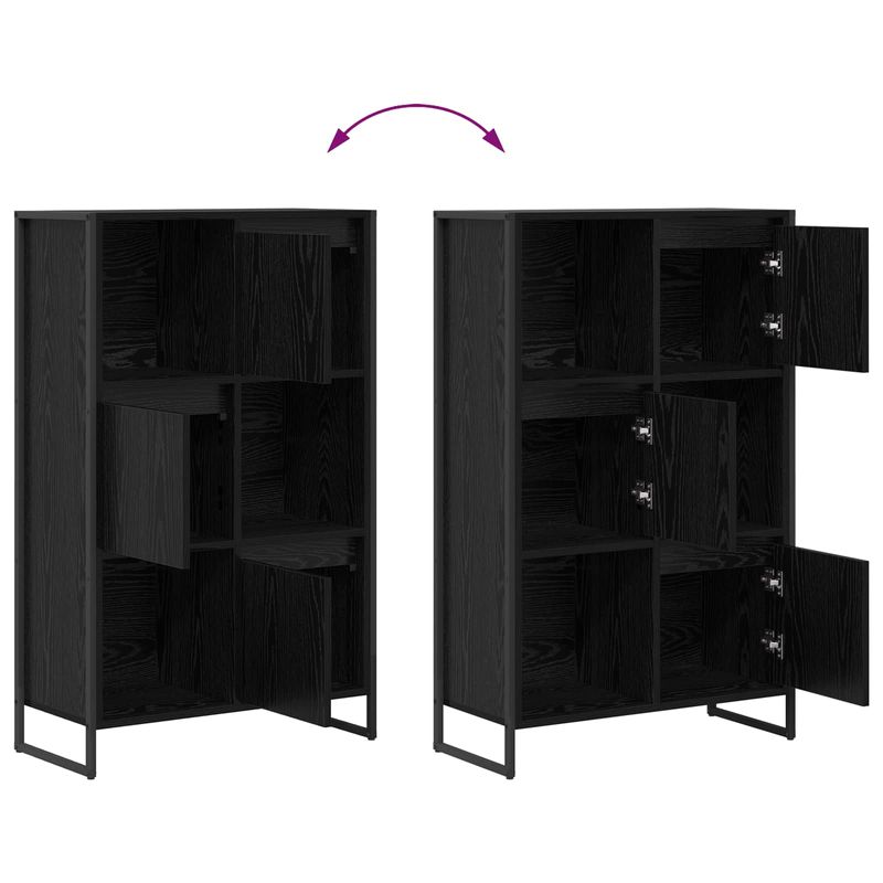 Casa si Gradina - Mobilier - Biblioteci si rafturi - Biblioteci - Dulap pentru carti Stejar Negru 68 x 30 x 108.5 cm - Infinity.ro