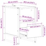 Casa si Gradina - Mobilier - Comode si corpuri - Noptiere - Noptiera cu sertar Sonoma 39,5 x 30 x 50 cm Lemn compozit - Infinity.ro