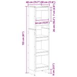 Casa si Gradina - Mobilier - Biblioteci si rafturi - Biblioteci - Dulap pentru carti Gri Sonoma 80 x 30 x 155 cm Lemn compozit - Infinity.ro