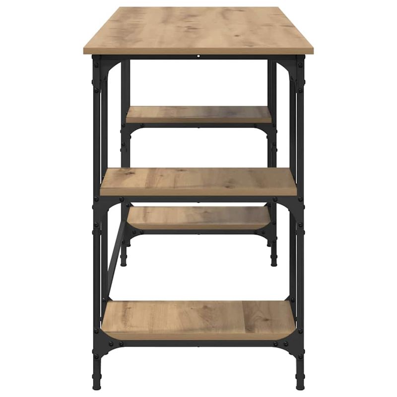 Casa si Gradina - Mobilier - Mese si birouri - Birouri - Birou cu raft Stejar Artizanal 140 x 50 x 75 cm Lemn compozit - Infinity.ro