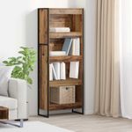 Casa si Gradina - Mobilier - Biblioteci si rafturi - Biblioteci - Dulap pentru carti Lemn Vechi 80 x 30 x 155 cm Lemn compozit - Infinity.ro