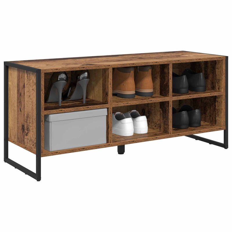 Casa si Gradina - Mobilier - Organizare si depozitare - Organizator incaltaminte - Dulap pentru pantofi Lemn Vechi 60 x 35 x 44 cm Lemn compozit - Infinity.ro