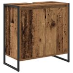 Casa si Gradina - Mobilier - Mobilier baie - Corpuri baie - Dulap de Baie cu usa Lemn Vechi 60 x 30 x 60 cm Lemn compozit - Infinity.ro