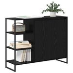 Casa si Gradina - Mobilier - Comode si corpuri - Comode - Dulap lateral Stejar Negru 96.5 x 30 x 75 cm Lemn compozit - Infinity.ro