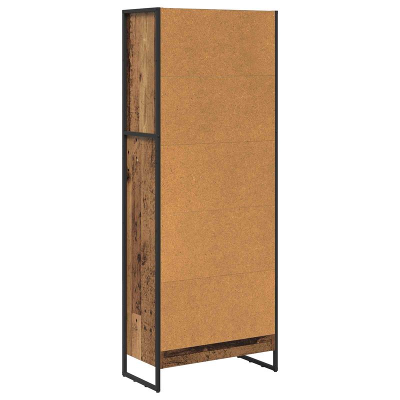 Casa si Gradina - Mobilier - Biblioteci si rafturi - Biblioteci - Dulap pentru carti Lemn Vechi 80 x 30 x 155 cm Lemn compozit - Infinity.ro