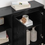 Casa si Gradina - Mobilier - Comode si corpuri - Comode - Dulap lateral Stejar Negru 96.5 x 30 x 75 cm Lemn compozit - Infinity.ro