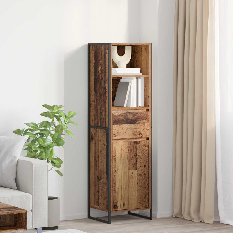 Casa si Gradina - Mobilier - Comode si corpuri - Comode - Dulap pentru carti Lemn Vechi 43 x 36 x 150.5 cm Lemn compozit - Infinity.ro