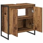 Casa si Gradina - Mobilier - Mobilier baie - Corpuri baie - Dulap de Baie cu usa Lemn Vechi 60 x 30 x 60 cm Lemn compozit - Infinity.ro