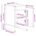 Casa si Gradina - Mobilier - Comode si corpuri - Noptiere - Noptiera Lemn Vechi 39,5 x 30 x 50 cm Lemn compozit - Infinity.ro