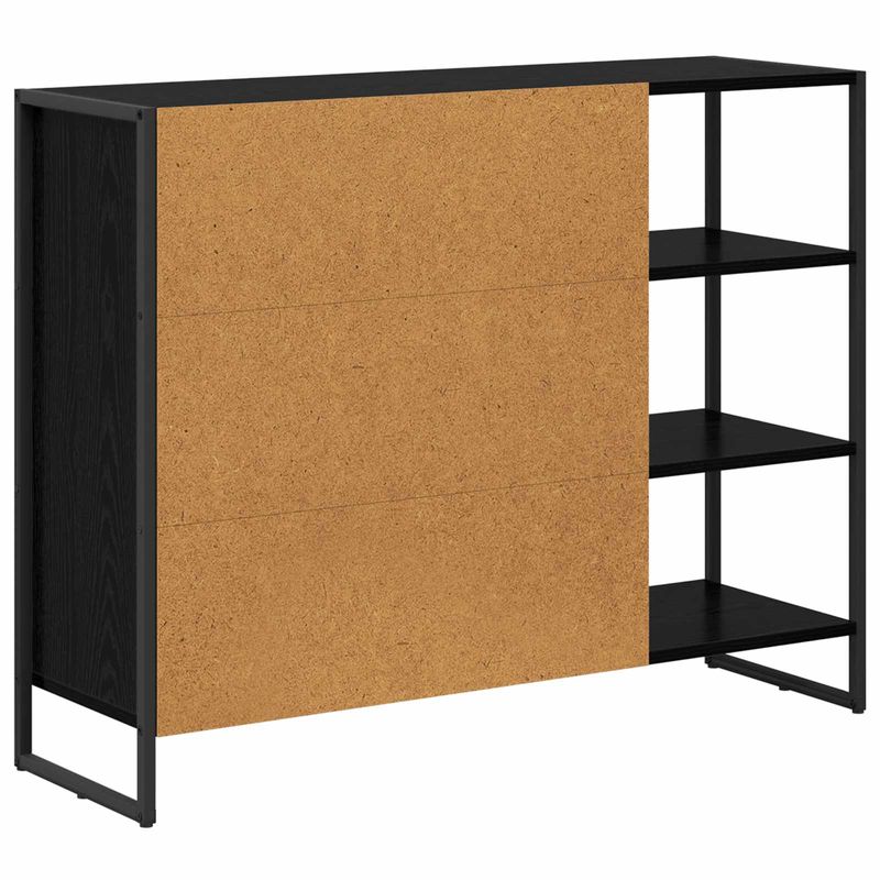 Casa si Gradina - Mobilier - Comode si corpuri - Comode - Dulap lateral Stejar Negru 96.5 x 30 x 75 cm Lemn compozit - Infinity.ro