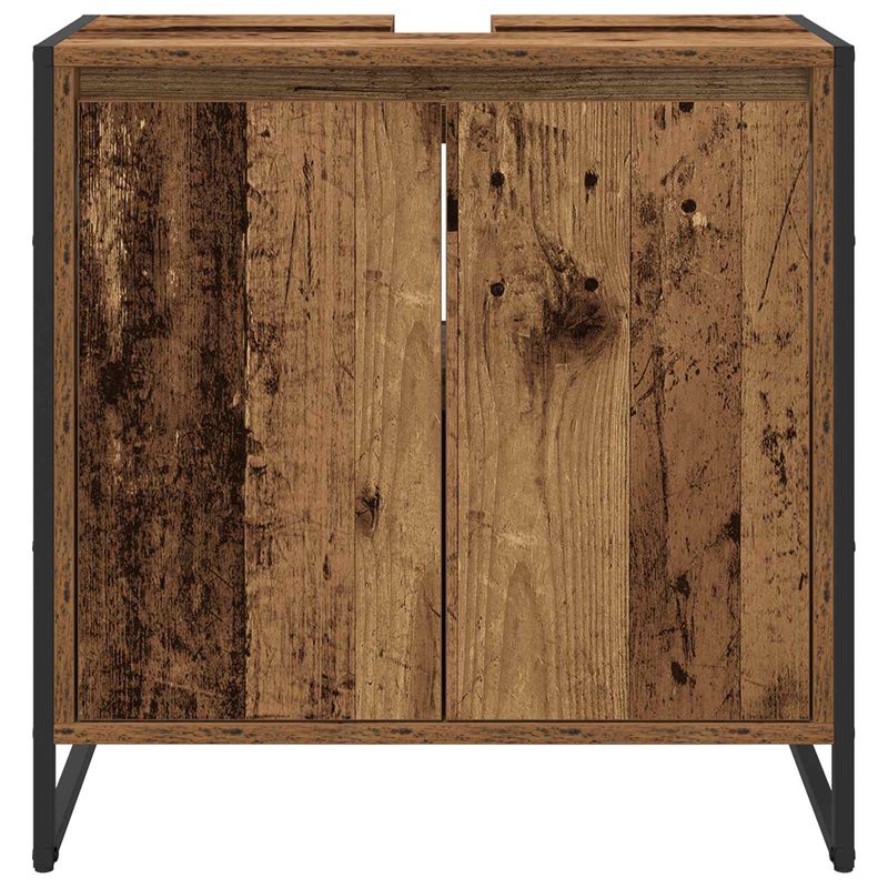 Casa si Gradina - Mobilier - Mobilier baie - Corpuri baie - Dulap de Baie cu usa Lemn Vechi 60 x 30 x 60 cm Lemn compozit - Infinity.ro