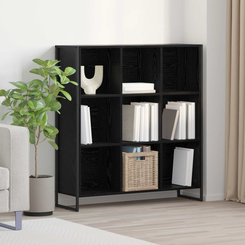 Casa si Gradina - Mobilier - Biblioteci si rafturi - Biblioteci - Dulap pentru carti Stejar Negru 99.5 x 30 x 108.5 cm - Infinity.ro
