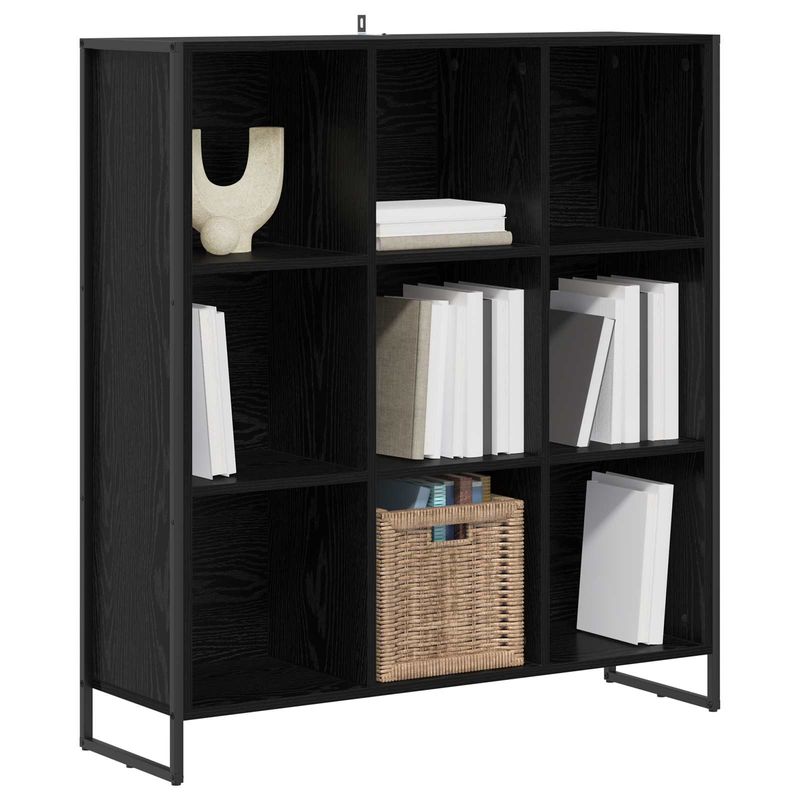 Casa si Gradina - Mobilier - Biblioteci si rafturi - Biblioteci - Dulap pentru carti Stejar Negru 99.5 x 30 x 108.5 cm - Infinity.ro