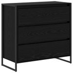 Casa si Gradina - Mobilier - Comode si corpuri - Comode - Bufet cu sertar Stejar Negru 79 x 36 x 75.5 cm Lemn compozit - Infinity.ro