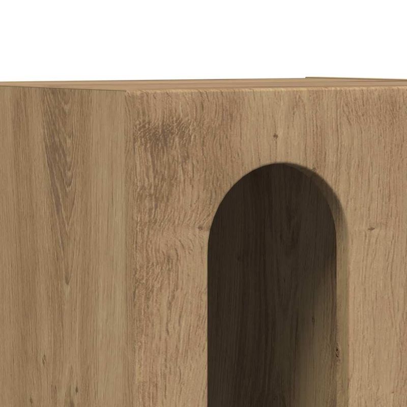 Casa si Gradina - Mobilier - Comode si corpuri - Noptiere - Noptiera Stejar Artizanal 40 x 35 x 50 cm Lemn compozit - Infinity.ro