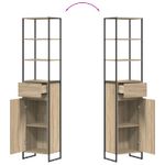 Casa si Gradina - Mobilier - Mobilier baie - Corpuri baie - Dulap de Baie cu sertar Sonoma 40 x 30 x 180 cm Lemn compozit - Infinity.ro
