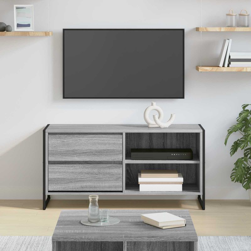 Casa si Gradina - Mobilier - Comode si corpuri - Comode - Cabinet TV Gri Sonoma 100 x 36 x 49,5 cm Lemn compozit - Infinity.ro
