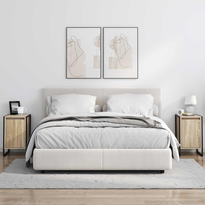 Casa si Gradina - Mobilier - Comode si corpuri - Noptiere - Noptiera 2 pcs Sonoma 39,5 x 30 x 50 cm Lemn compozit - Infinity.ro