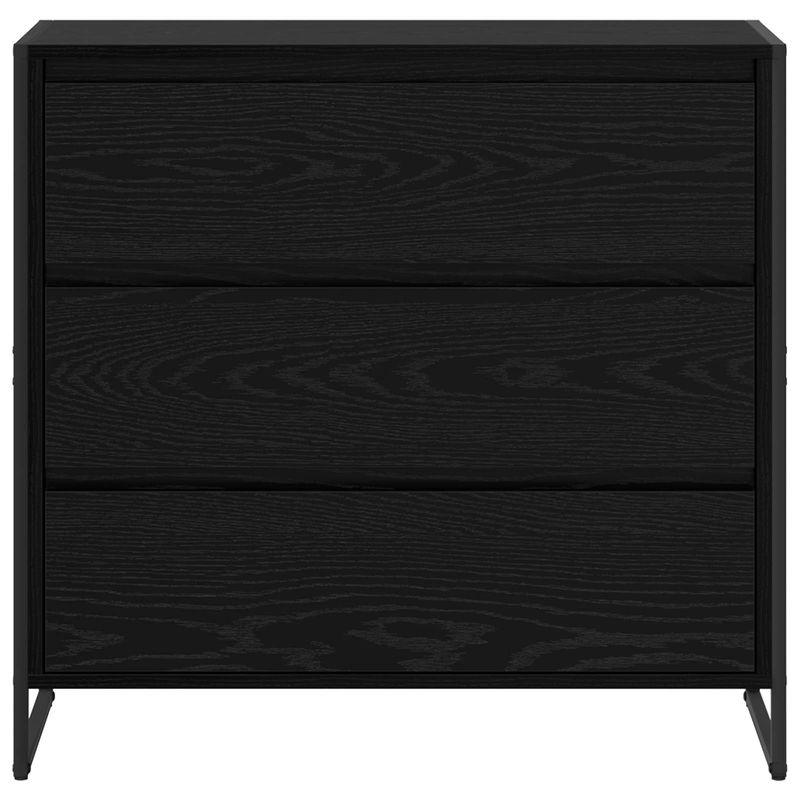Casa si Gradina - Mobilier - Comode si corpuri - Comode - Bufet cu sertar Stejar Negru 79 x 36 x 75.5 cm Lemn compozit - Infinity.ro