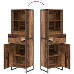 Casa si Gradina - Mobilier - Comode si corpuri - Comode - Dulap pentru carti Lemn Vechi 43 x 36 x 150.5 cm Lemn compozit - Infinity.ro