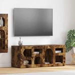 Casa si Gradina - Mobilier - Comode si corpuri - Comode - Cabinet TV Stejar fumuriu 100 x 35 x 40 cm Lemn compozit - Infinity.ro