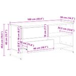 Casa si Gradina - Mobilier - Comode si corpuri - Comode - Cabinet TV Gri Sonoma 100 x 36 x 49,5 cm Lemn compozit - Infinity.ro