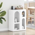 Casa si Gradina - Mobilier - Comode si corpuri - Comode - Bufet Alb lucios 59 x 35 x 80.5 cm Lemn compozit - Infinity.ro