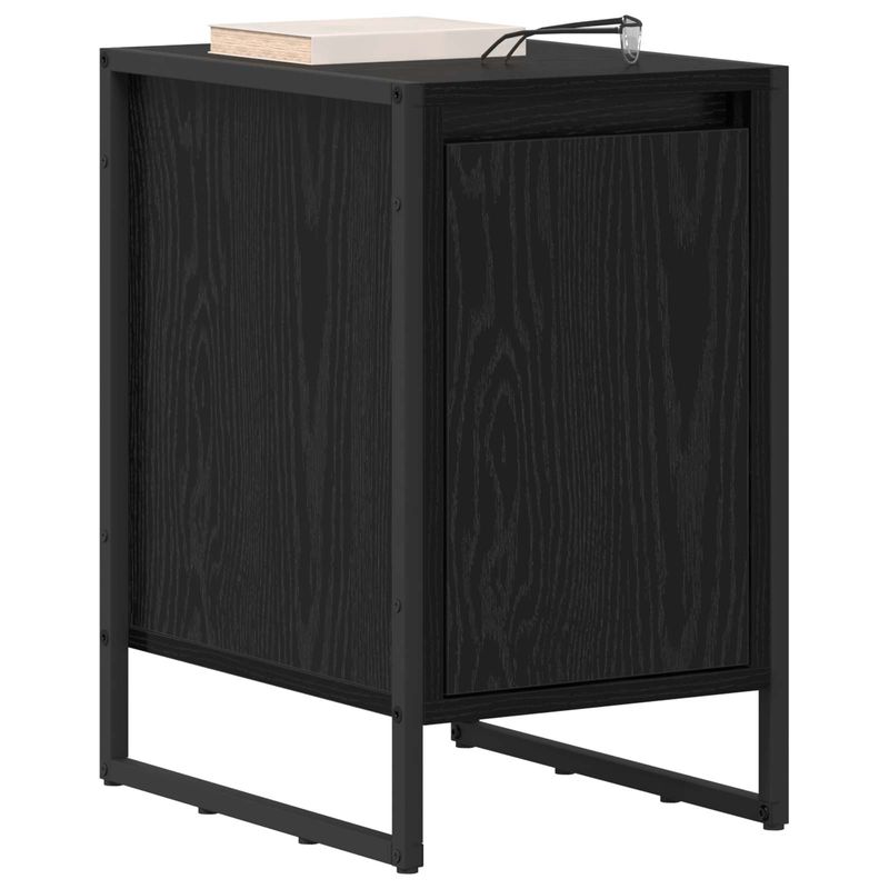 Casa si Gradina - Mobilier - Comode si corpuri - Noptiere - Noptiera Stejar Negru 39,5 x 30 x 50 cm Lemn compozit - Infinity.ro