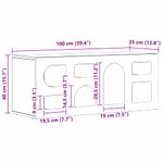 Casa si Gradina - Mobilier - Comode si corpuri - Comode - Cabinet TV Stejar fumuriu 100 x 35 x 40 cm Lemn compozit - Infinity.ro