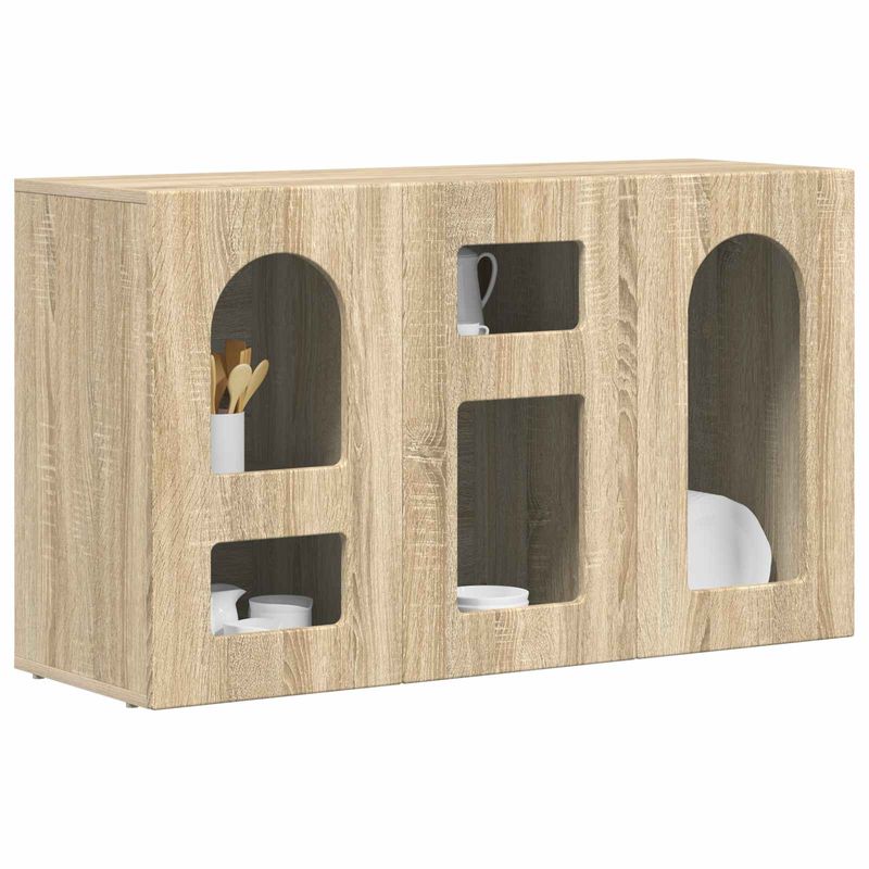 Casa si Gradina - Mobilier - Comode si corpuri - Comode - Bufet Stejar Sonoma 100 x 35 x 59 cm Lemn compozit - Infinity.ro