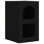 Casa si Gradina - Mobilier - Comode si corpuri - Noptiere - Noptiera Negru 29.5 x 35 x 50 cm Lemn compozit - Infinity.ro
