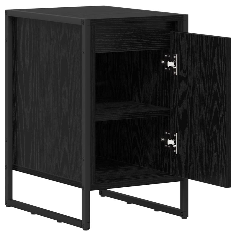 Casa si Gradina - Mobilier - Comode si corpuri - Noptiere - Noptiera Stejar Negru 39,5 x 30 x 50 cm Lemn compozit - Infinity.ro