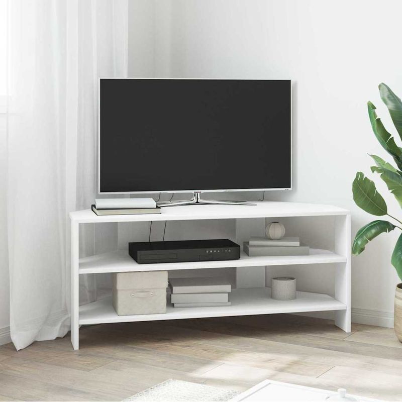 Casa si Gradina - Mobilier - Comode si corpuri - Comode - DulapdecoltpentruTV Alb 102x40,5x45cm Lemn compozit - Infinity.ro
