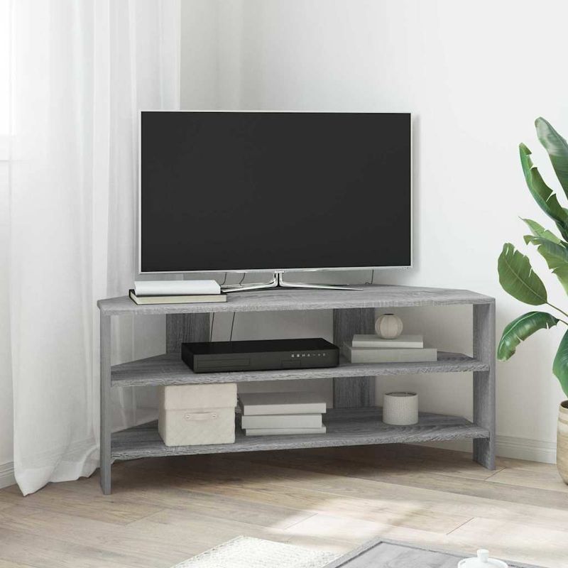 Casa si Gradina - Mobilier - Comode si corpuri - Comode - DulapdecoltpentruTV Gri Sonoma 102x40,5x45cm Lemn compozit - Infinity.ro