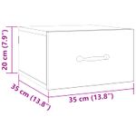 Casa si Gradina - Mobilier - Comode si corpuri - Noptiere - Noptiera Stejar artizanal 35 x 35 x 20 cm Lemn compozit - Infinity.ro