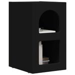 Casa si Gradina - Mobilier - Comode si corpuri - Noptiere - Noptiera Negru 29.5 x 35 x 50 cm Lemn compozit - Infinity.ro