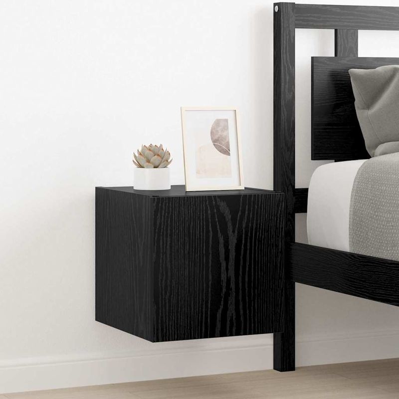 Casa si Gradina - Mobilier - Comode si corpuri - Comode - Dulap TV de perete Stejar Negru 30,5 x 35 x 30 cm Lemn compozit - Infinity.ro