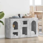 Casa si Gradina - Mobilier - Comode si corpuri - Comode - Bufet Gri din beton 100 x 35 x 59 cm Lemn compozit - Infinity.ro