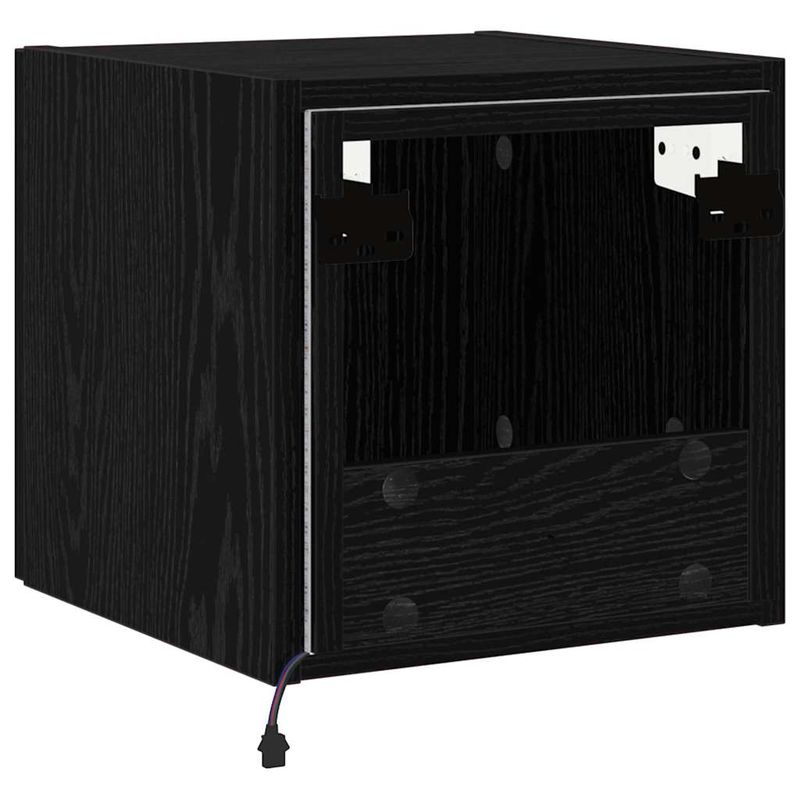 Casa si Gradina - Mobilier - Comode si corpuri - Comode - Dulap TV de perete Stejar Negru 30,5 x 35 x 30 cm Lemn compozit - Infinity.ro