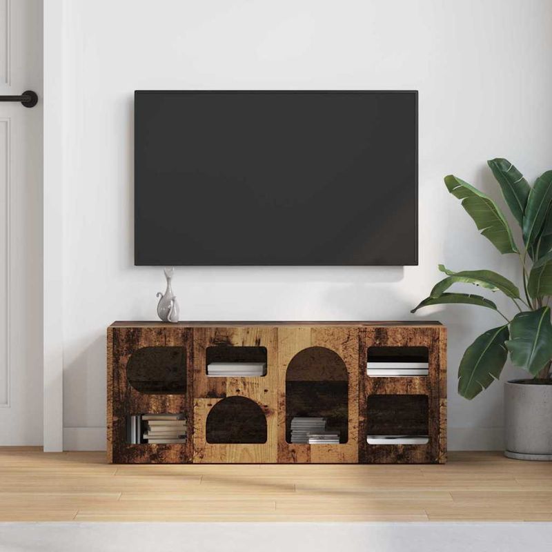 Casa si Gradina - Mobilier - Comode si corpuri - Comode - Cabinet TV Lemn vechi 100 x 35 x 40 cm Lemn compozit - Infinity.ro