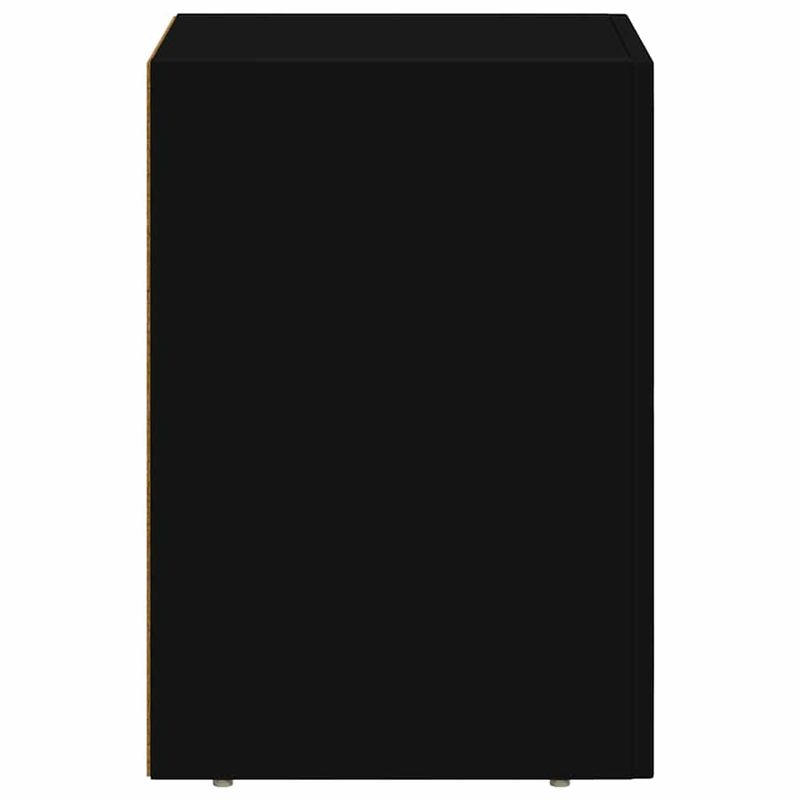 Casa si Gradina - Mobilier - Comode si corpuri - Noptiere - Noptiera Negru 29.5 x 35 x 50 cm Lemn compozit - Infinity.ro