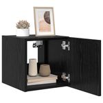 Casa si Gradina - Mobilier - Comode si corpuri - Comode - Dulap TV de perete Stejar Negru 30,5 x 35 x 30 cm Lemn compozit - Infinity.ro