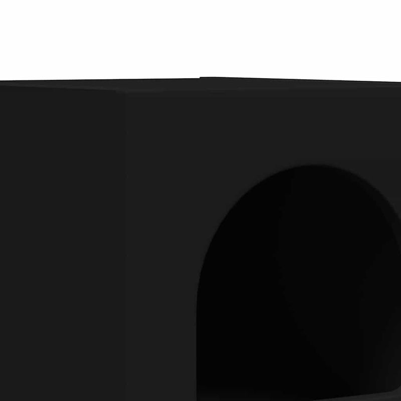 Casa si Gradina - Mobilier - Comode si corpuri - Noptiere - Noptiera Negru 29.5 x 35 x 50 cm Lemn compozit - Infinity.ro