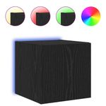 Casa si Gradina - Mobilier - Comode si corpuri - Comode - Dulap TV de perete Stejar Negru 30,5 x 35 x 30 cm Lemn compozit - Infinity.ro