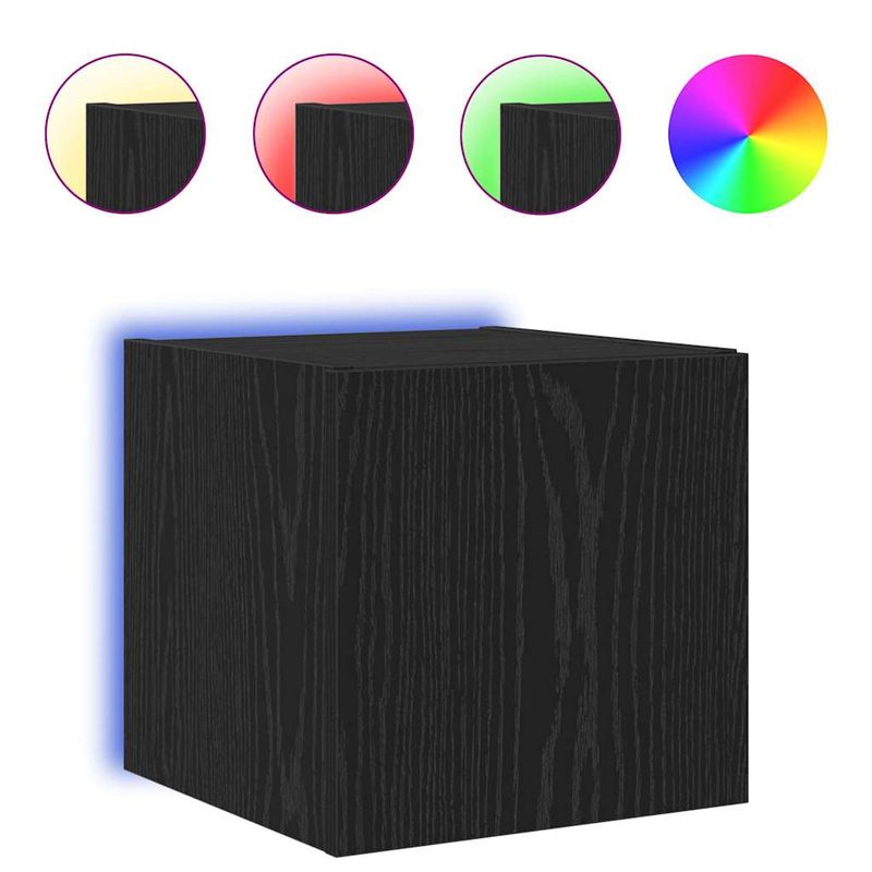 Casa si Gradina - Mobilier - Comode si corpuri - Comode - Dulap TV de perete Stejar Negru 30,5 x 35 x 30 cm Lemn compozit - Infinity.ro