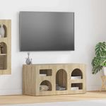 Casa si Gradina - Mobilier - Comode si corpuri - Comode - Cabinet TV Stejar Sonoma 80 x 35 x 40 cm Lemn compozit - Infinity.ro